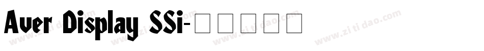 Aver Display SSi字体转换